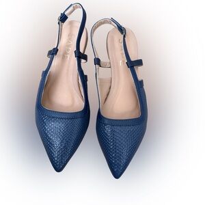 Blue Slingback Women's Shoes